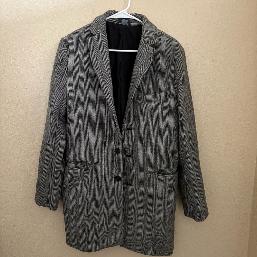 Gray Blazer Coat